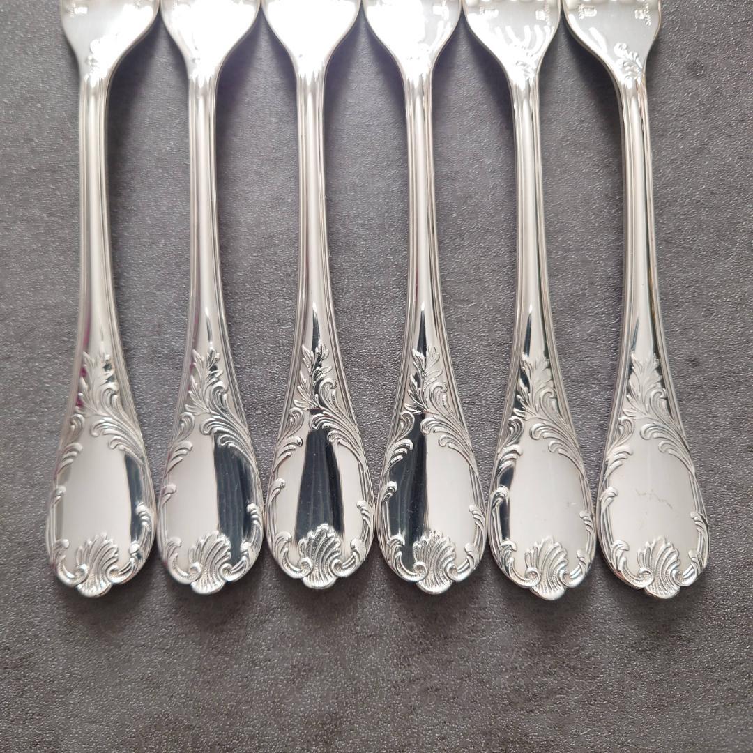 美品 希少 クリストフル マルリー デザートフォーク 6点