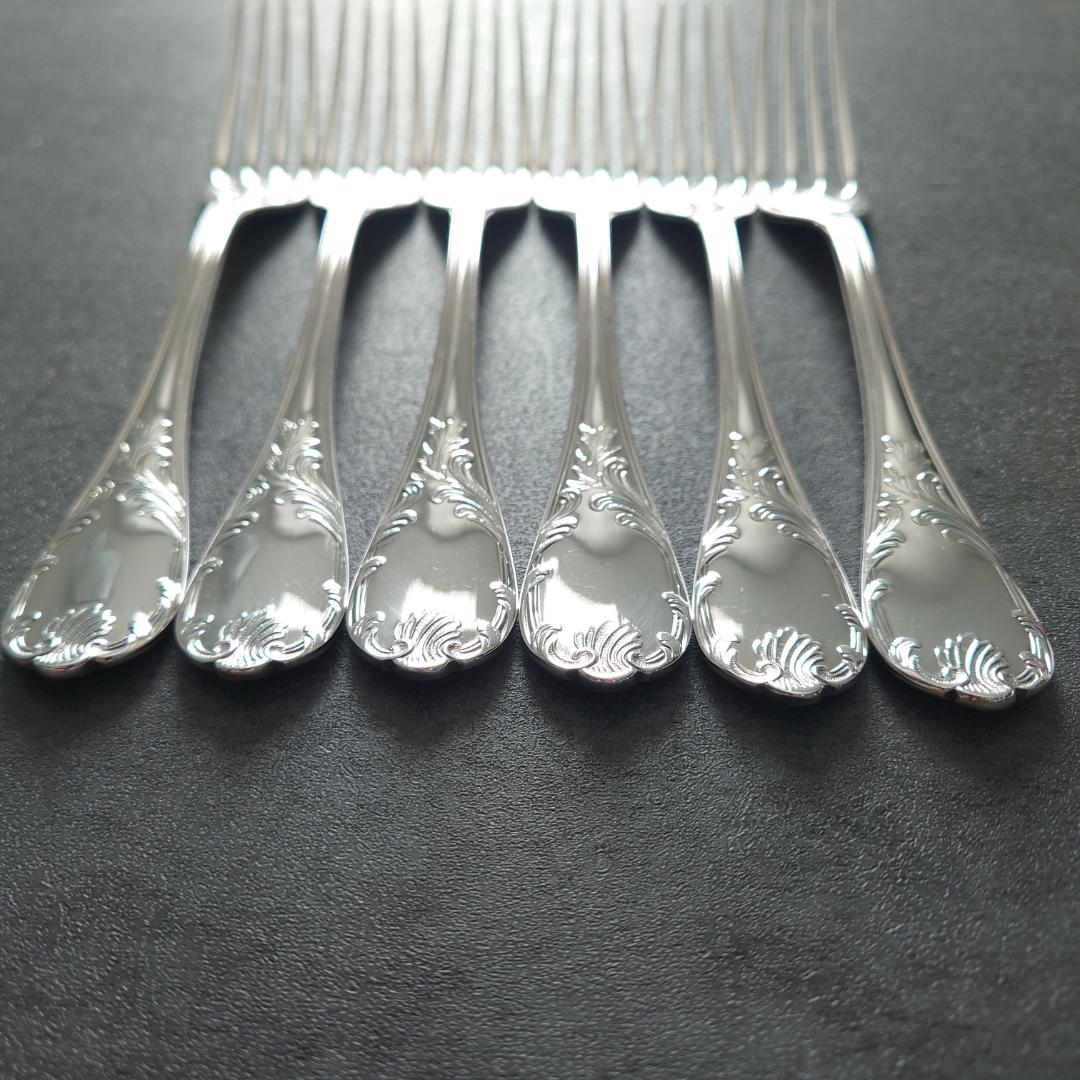 美品 希少 クリストフル マルリー デザートフォーク 6点