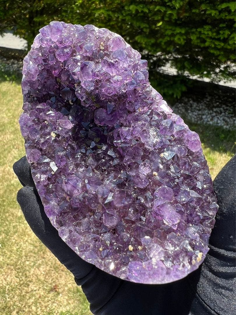 A589 高品質アメジストドーム パワーストーン 紫水晶 天然石 置き物