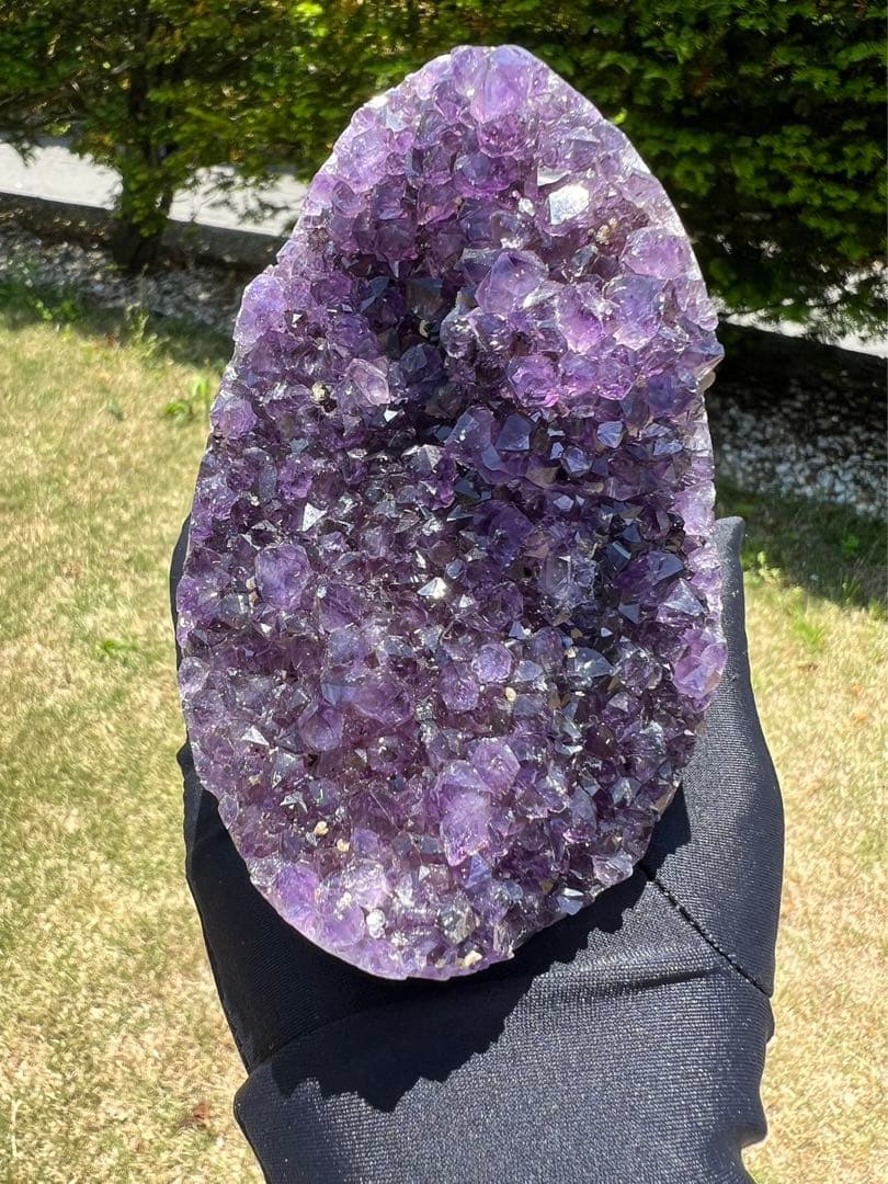 A589 高品質アメジストドーム パワーストーン 紫水晶 天然石 置き物