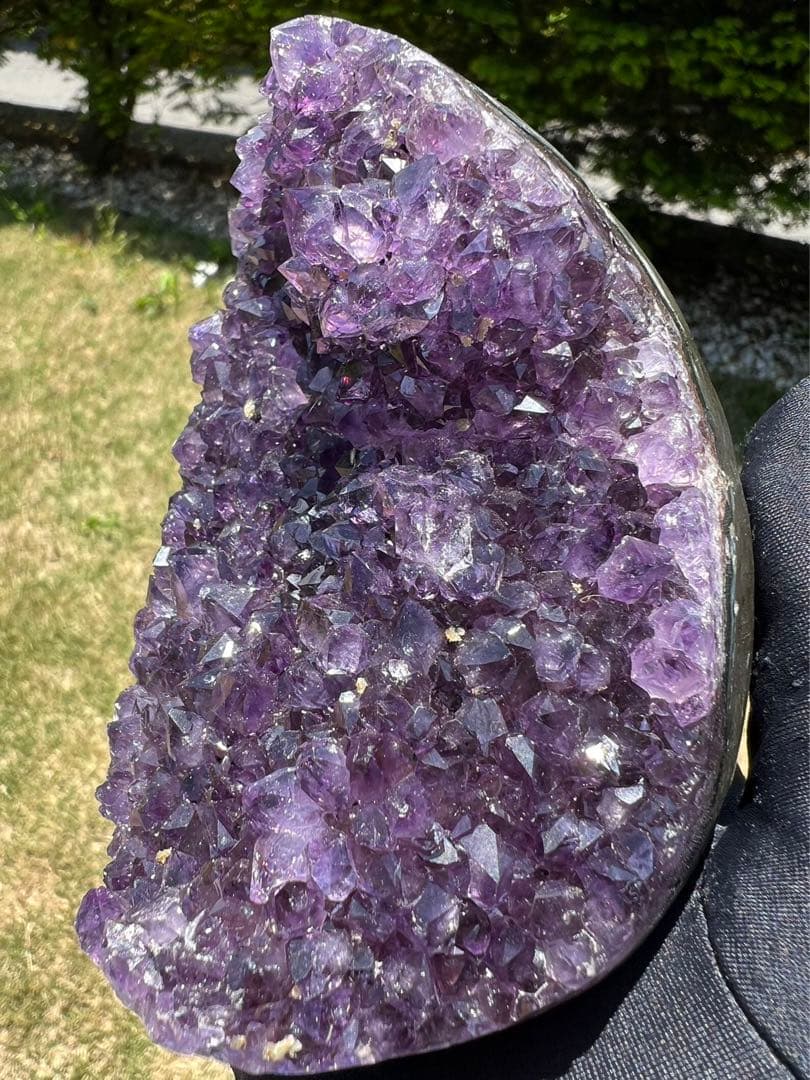 A589 高品質アメジストドーム パワーストーン 紫水晶 天然石 置き物