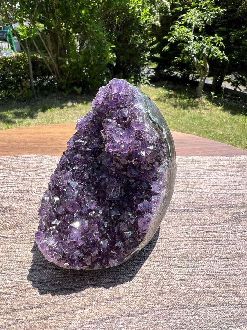 A589 高品質アメジストドーム パワーストーン 紫水晶 天然石 置き物