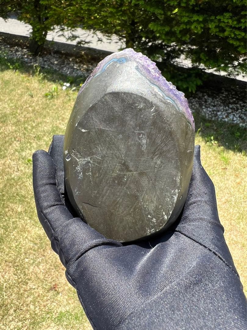 A589 高品質アメジストドーム パワーストーン 紫水晶 天然石 置き物