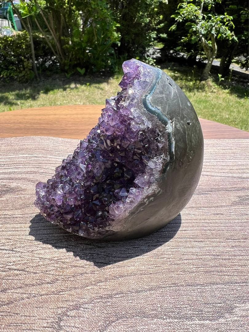 A589 高品質アメジストドーム パワーストーン 紫水晶 天然石 置き物