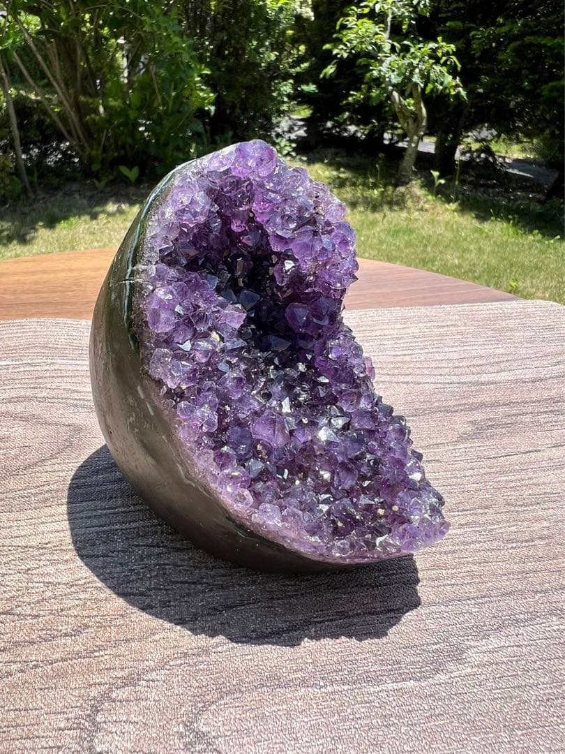 A589 高品質アメジストドーム パワーストーン 紫水晶 天然石 置き物