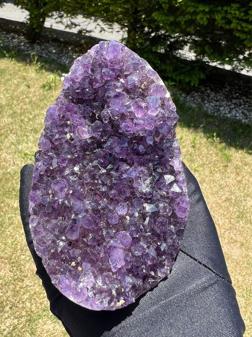 A589 高品質アメジストドーム パワーストーン 紫水晶 天然石 置き物