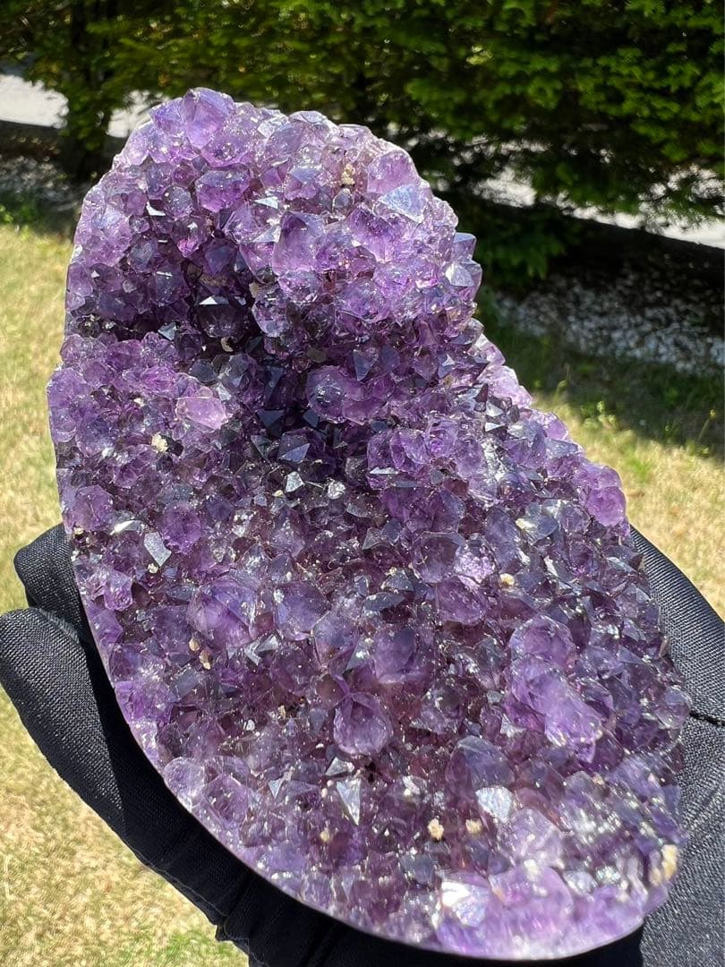 A589 高品質アメジストドーム パワーストーン 紫水晶 天然石 置き物