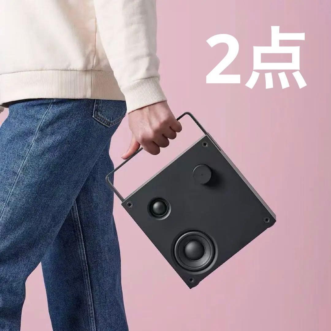 mi様ヴァッペビーBluetooth スピーカー,ブラック/第３世代 2点セット