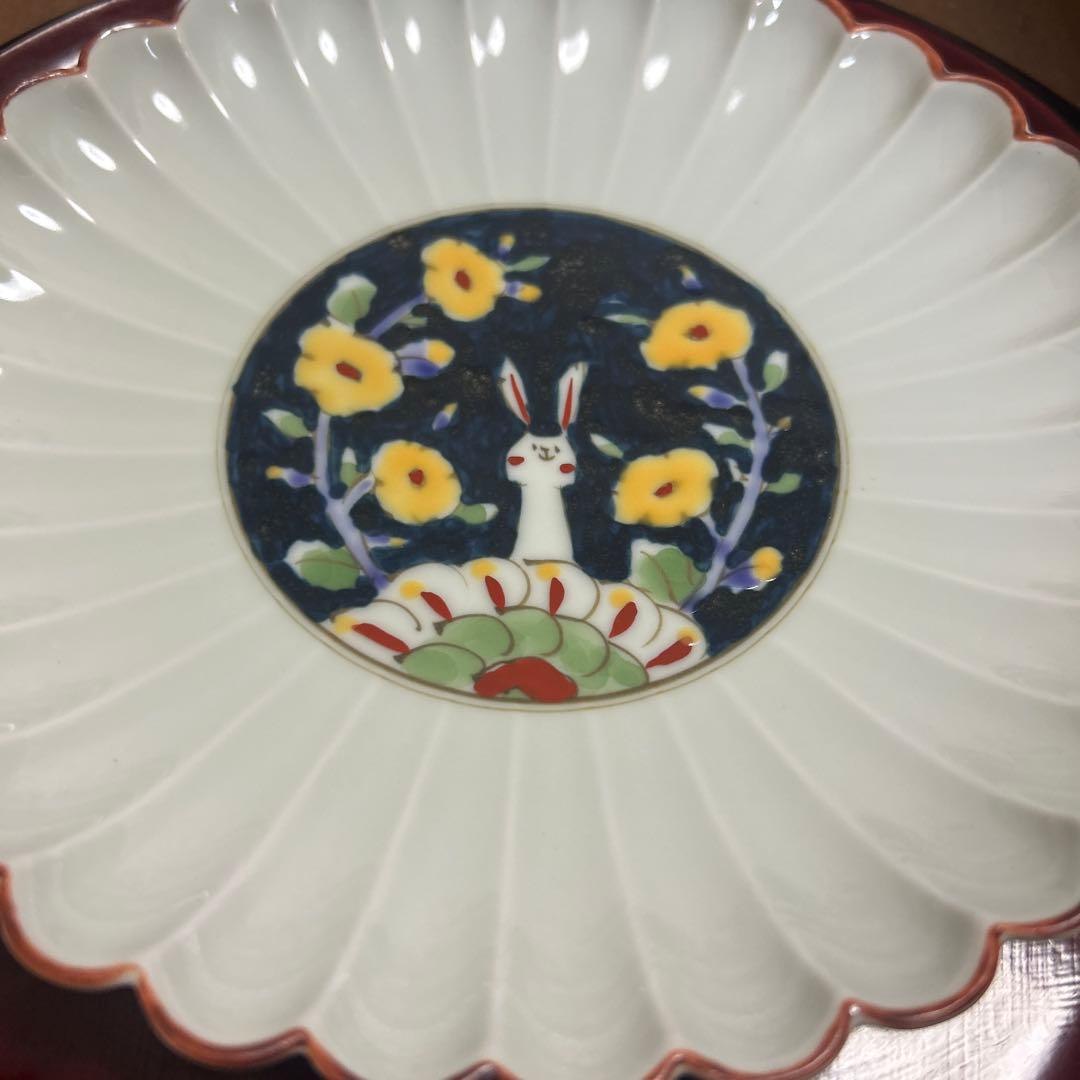 り*ん様 作家　陶芸作家　空萌工房 うさぎ 田口紀美子　菊割皿