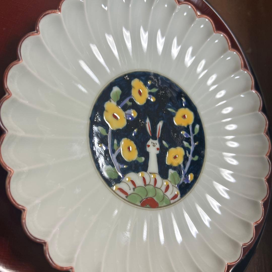 り*ん様 作家　陶芸作家　空萌工房 うさぎ 田口紀美子　菊割皿
