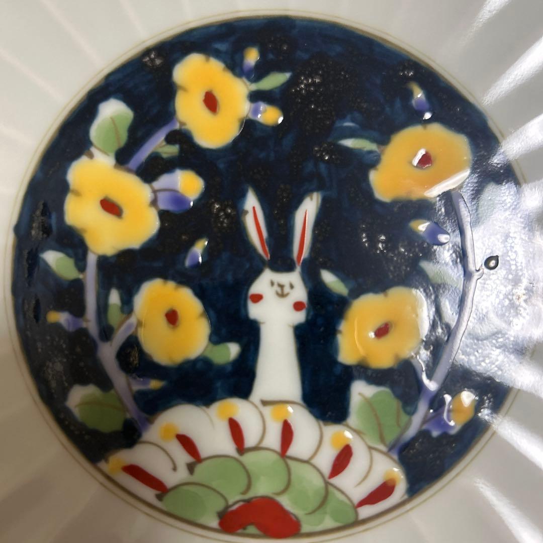 り*ん様 作家　陶芸作家　空萌工房 うさぎ 田口紀美子　菊割皿