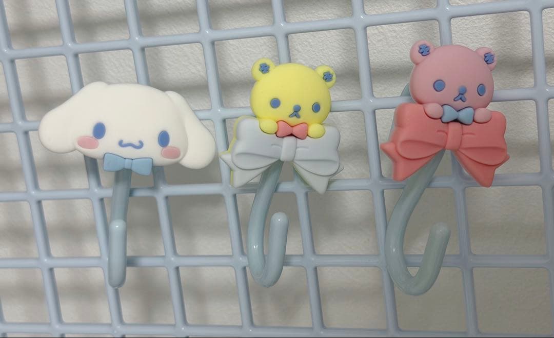 シナモロール　 メッシュパネル　S字フック　小物入れ　セット