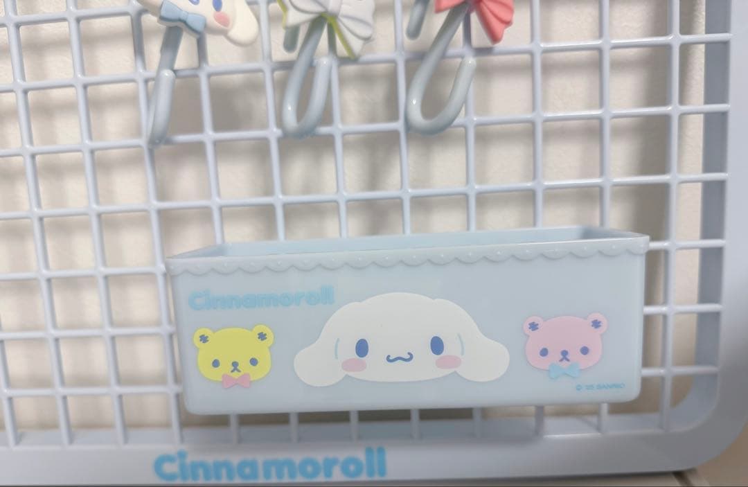 シナモロール　 メッシュパネル　S字フック　小物入れ　セット