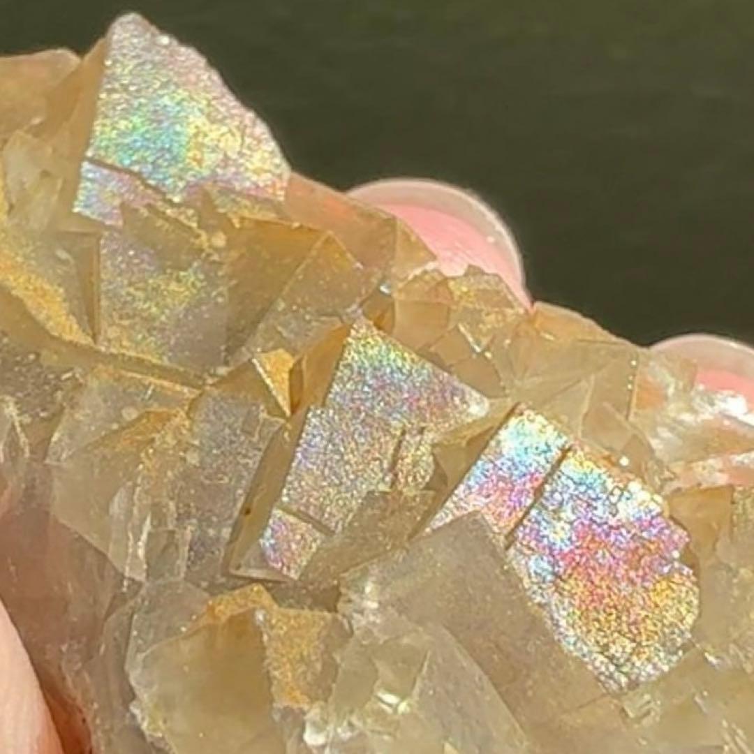 イリデッセンス フローライト 鉱物 標本 原石