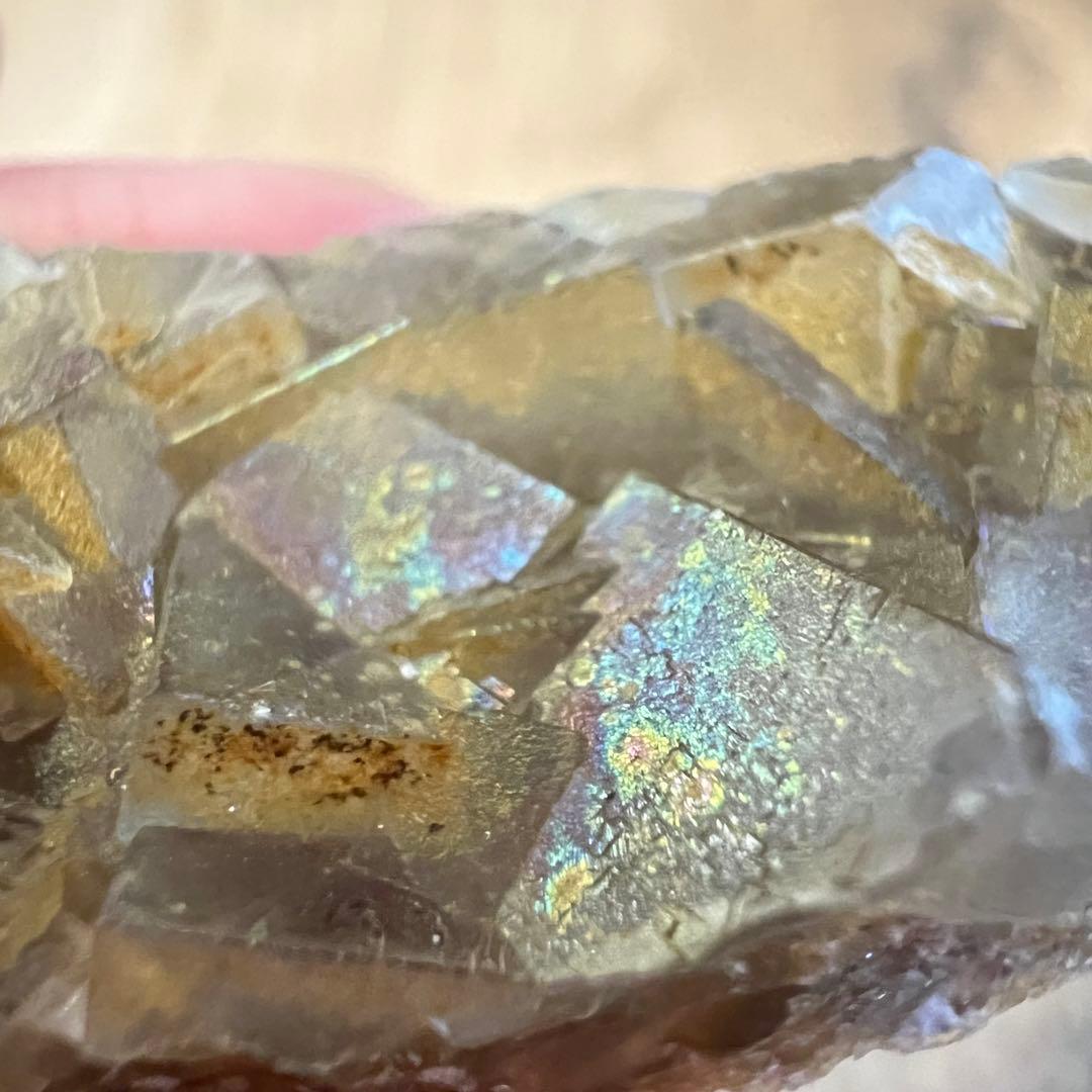 イリデッセンス フローライト 鉱物 標本 原石