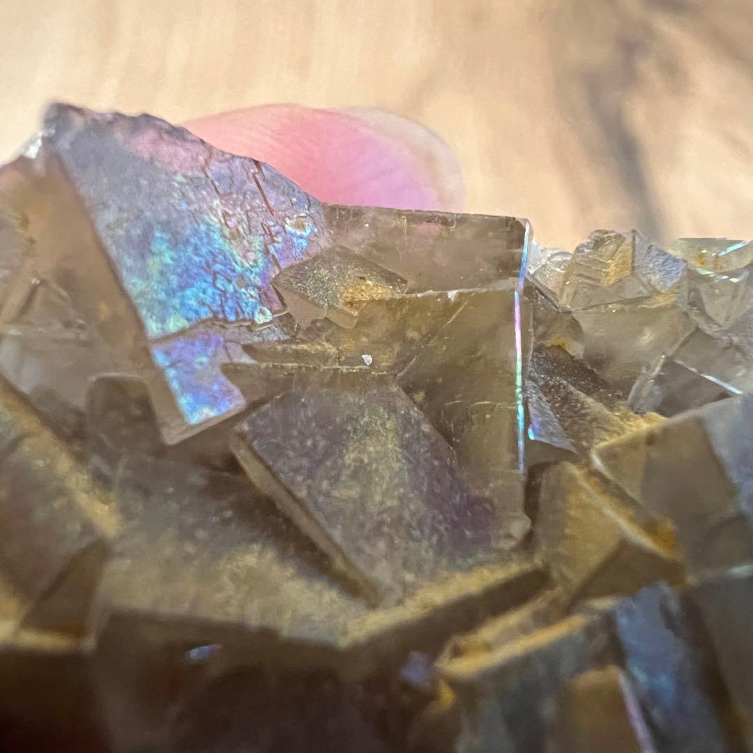 イリデッセンス フローライト 鉱物 標本 原石