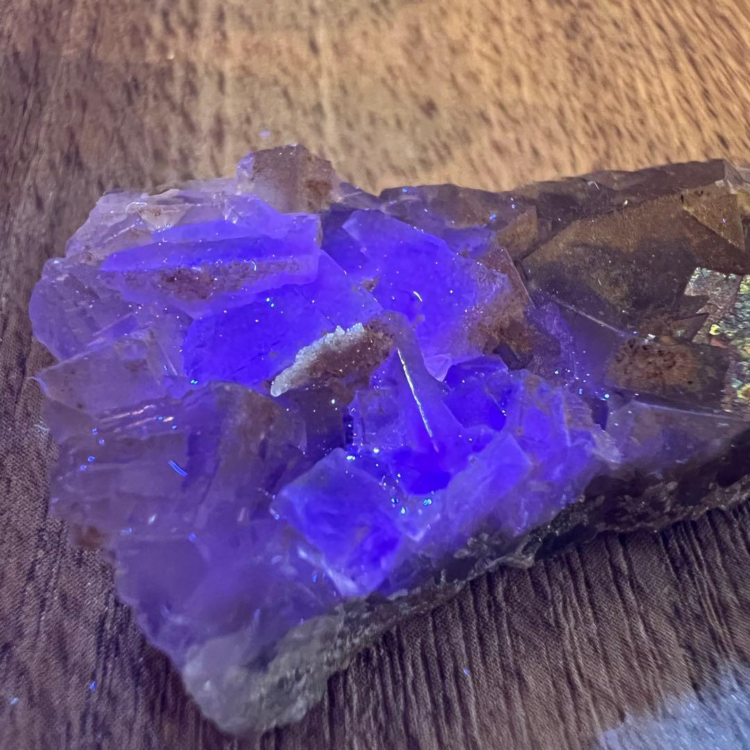 イリデッセンス フローライト 鉱物 標本 原石