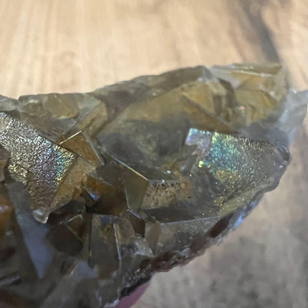 イリデッセンス フローライト 鉱物 標本 原石