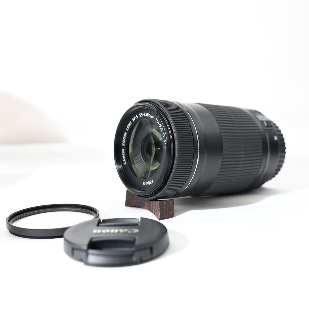 【使用感少】canon EF-S 55-250mm IS STM 望遠レンズ ④