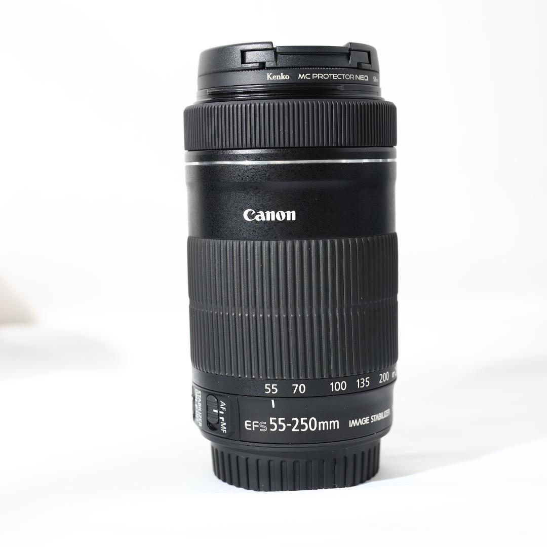 【使用感少】canon EF-S 55-250mm IS STM 望遠レンズ ④