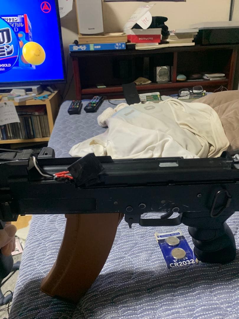 東京マルイ電動ガンAK47外装内部カスタムドットサイト付き PMC装備