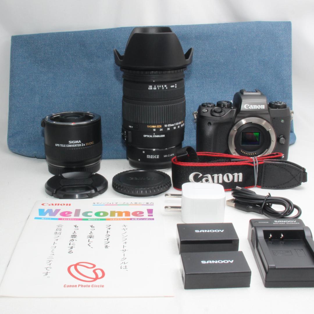 ❤️予備バッテリー&2倍テレコン付き❤️Canon EOS M5 神レンズセット