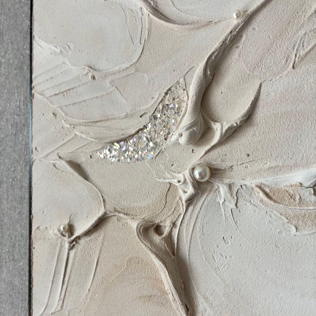 現代アート　40×30㎝　キラキラ　大きめ　モダン　アートパネル　インテリア