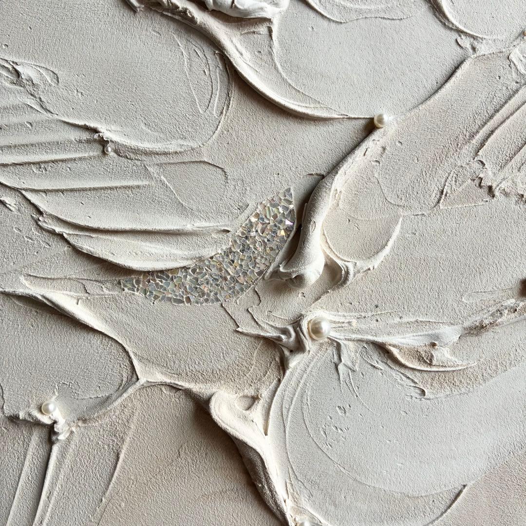 現代アート　40×30㎝　キラキラ　大きめ　モダン　アートパネル　インテリア