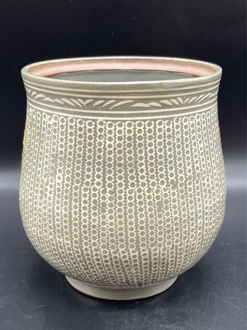 c204　陶房窯　申相浩　水指　茶道具　共箱