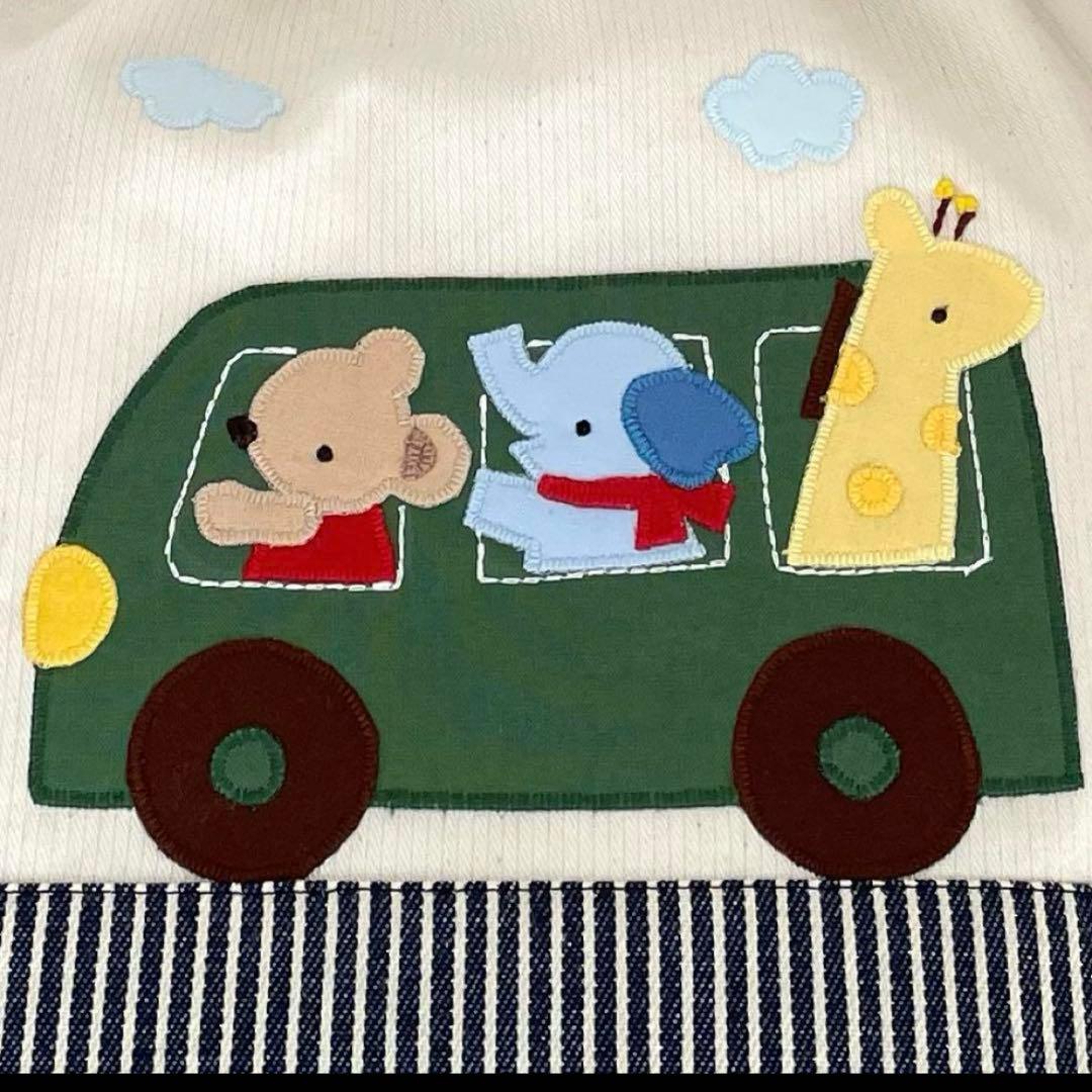 巾着袋持ち手付き（お着替え袋・体操服袋）ハンドメイド　なかよしバス