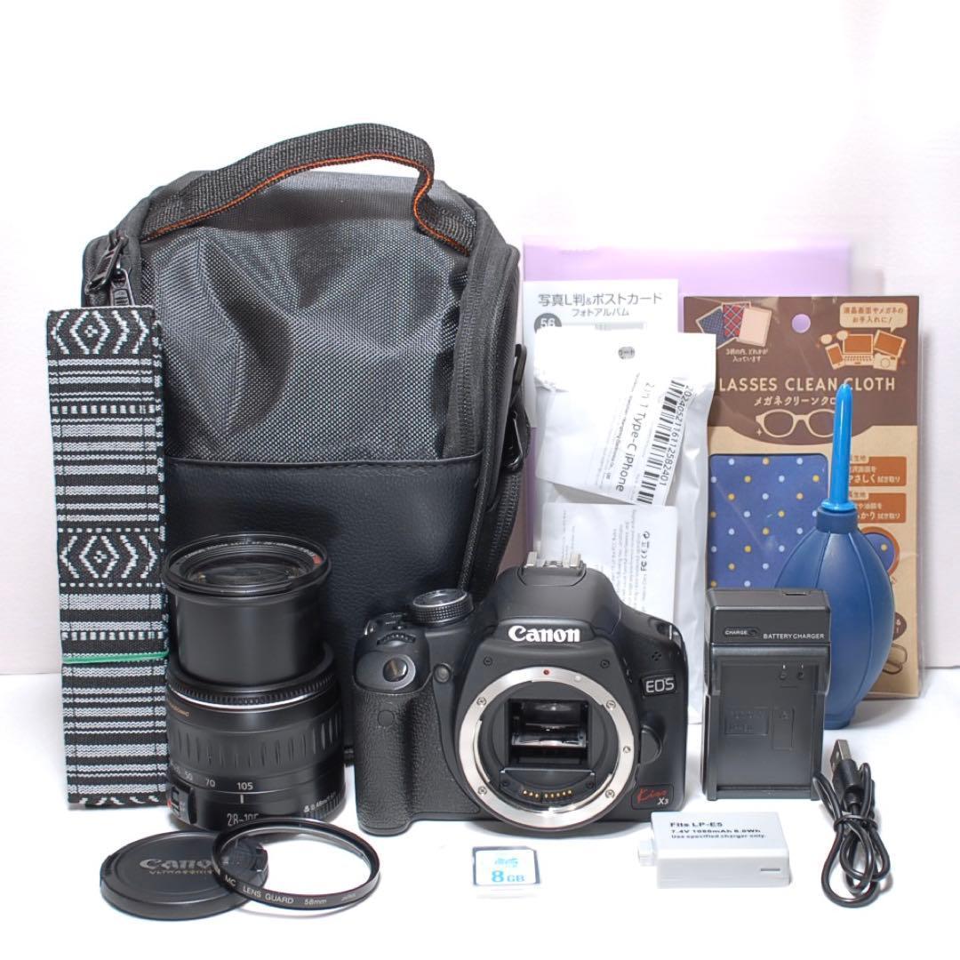 ✨ママさんに大人気✨Canon Kiss X3✨ シングルレンズ✨軽量✨
