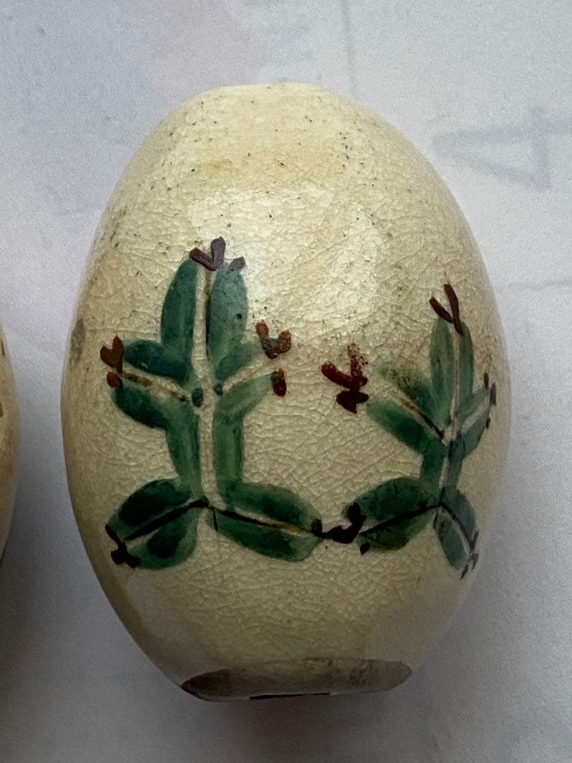 ♦️金彩緑釉色絵 六角面取り 弁慶勧進帳 風鎮 江戸 文化文政〜幕末 古美術骨董品