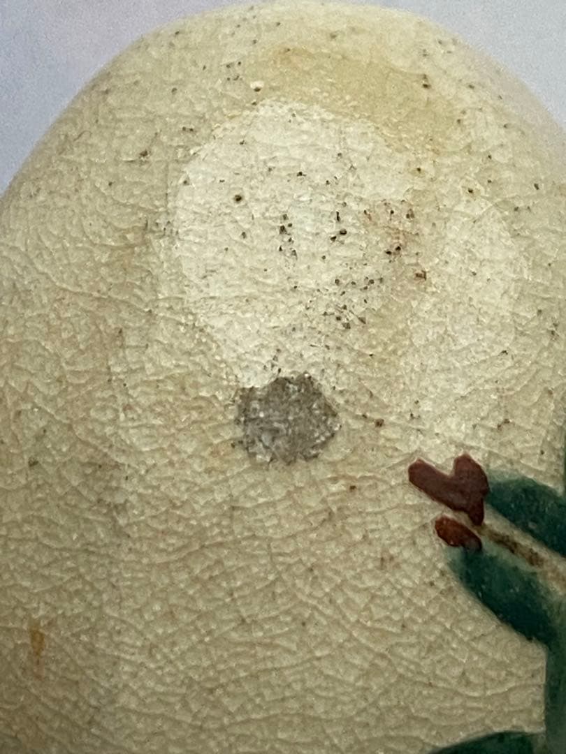 ♦️金彩緑釉色絵 六角面取り 弁慶勧進帳 風鎮 江戸 文化文政〜幕末 古美術骨董品