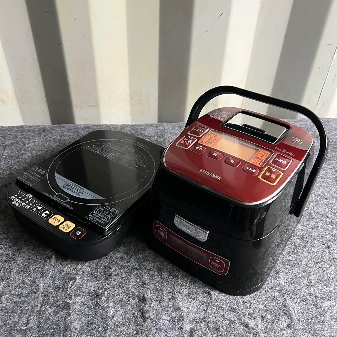 E42美品✨　アイリスオーヤマ　3合炊　IHジャー炊飯器　極厚銅釜　新生活応援✨