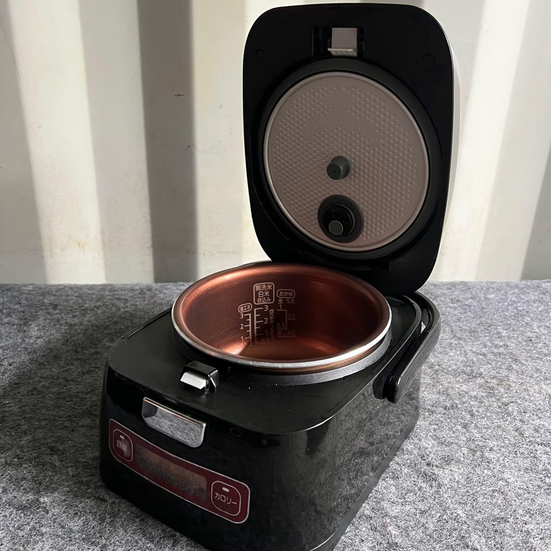 E42美品✨　アイリスオーヤマ　3合炊　IHジャー炊飯器　極厚銅釜　新生活応援✨