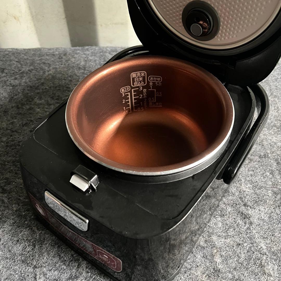 E42美品✨　アイリスオーヤマ　3合炊　IHジャー炊飯器　極厚銅釜　新生活応援✨