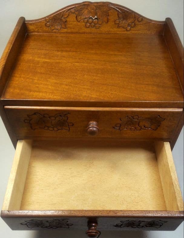 YOSIKAWA D&A社製 木製小物入れ 3段引き出し