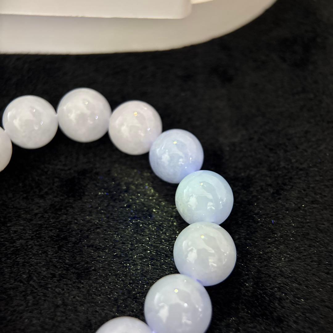 無処理無染色A貨天然石本翡翠　保証付　天然石　本翡翠　ミャンマー　12.8mm