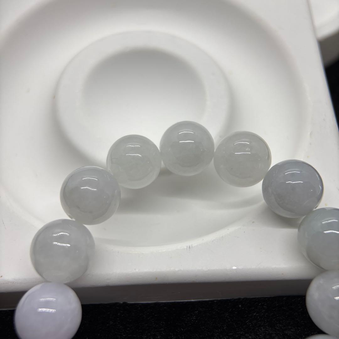 無処理無染色A貨天然石本翡翠　保証付　天然石　本翡翠　ミャンマー　12.8mm