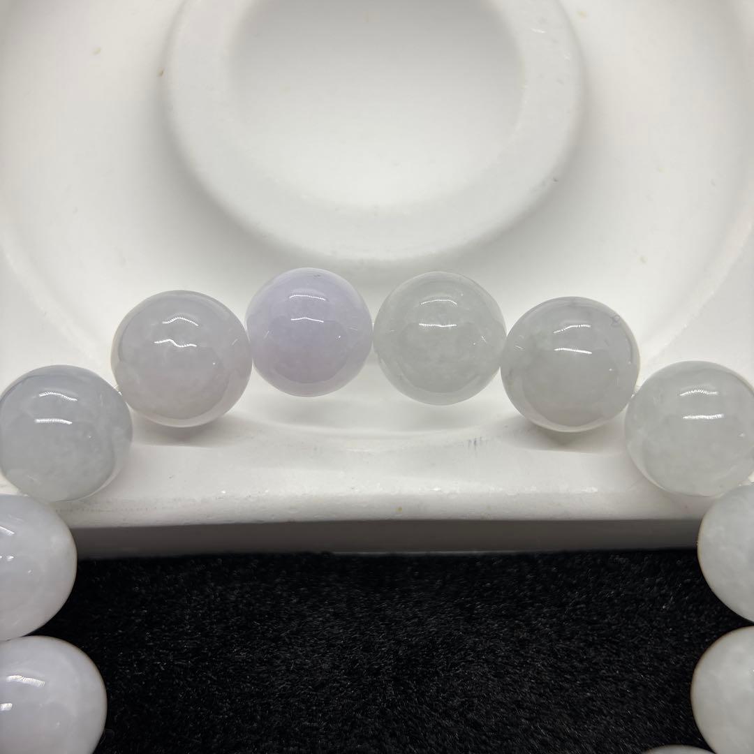 無処理無染色A貨天然石本翡翠　保証付　天然石　本翡翠　ミャンマー　12.8mm