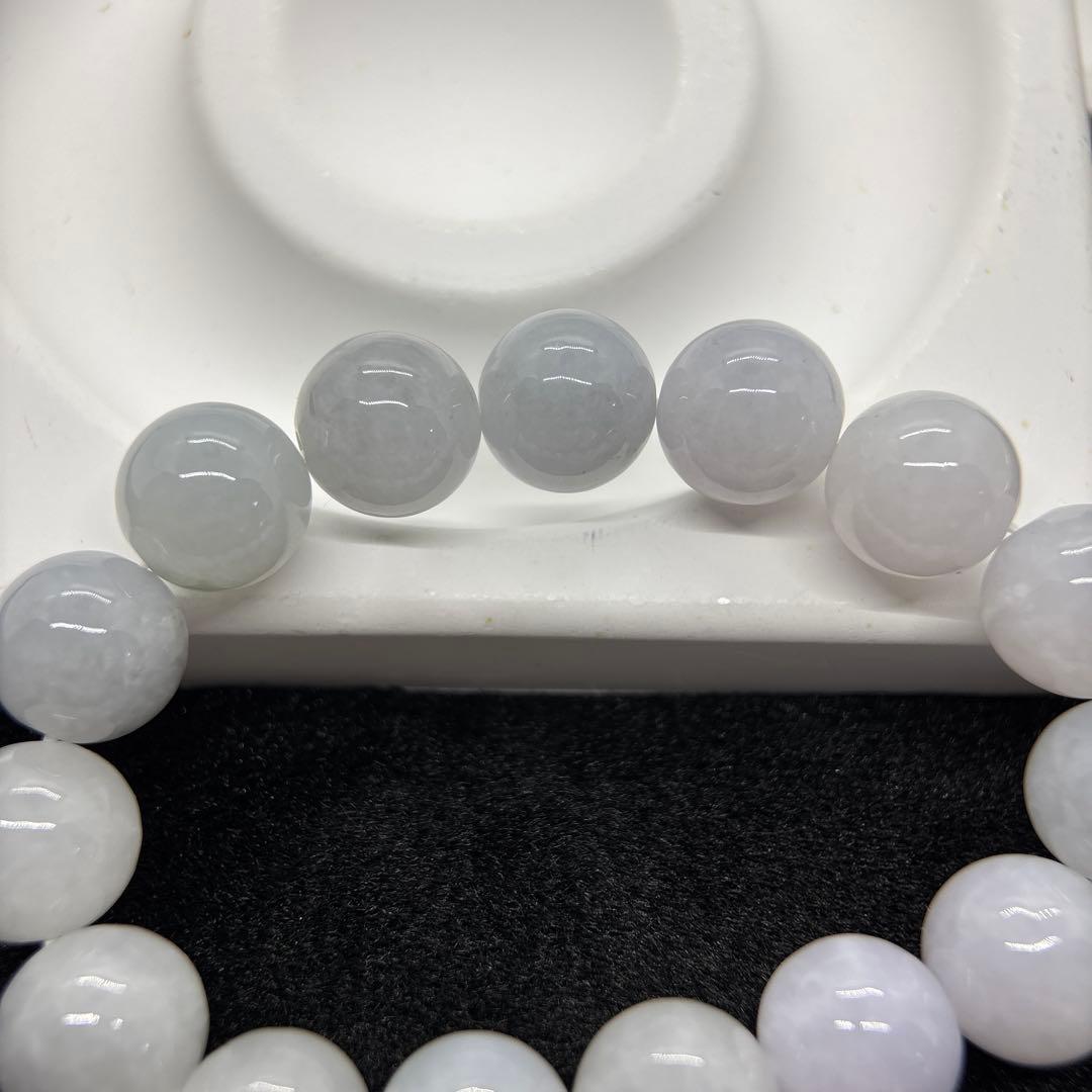 無処理無染色A貨天然石本翡翠　保証付　天然石　本翡翠　ミャンマー　12.8mm