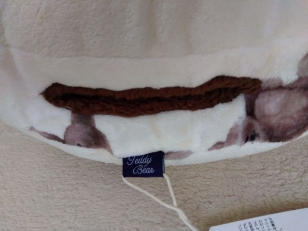 クッション　テディベア　ハンドウォーマー　Bleu Bleuet　ブルーブルーエ