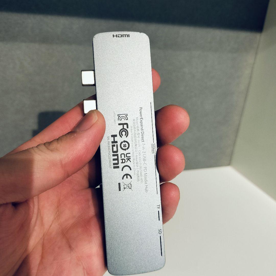 【極美品】MacBook Air　M1チップ スペースグレー Ankerハブ付