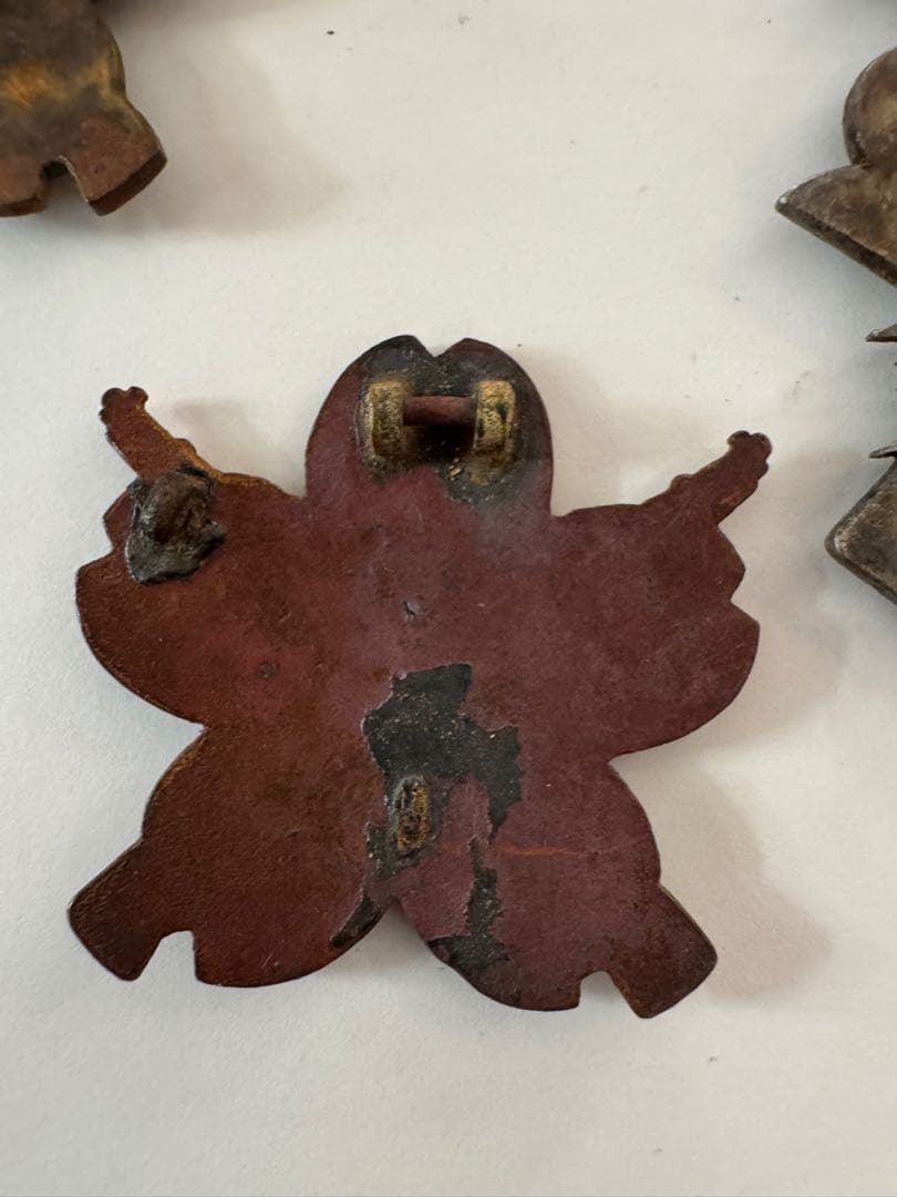 旧日本軍実物 功七級金鵄勲章 小銃射撃徽章 当時物 帯なし