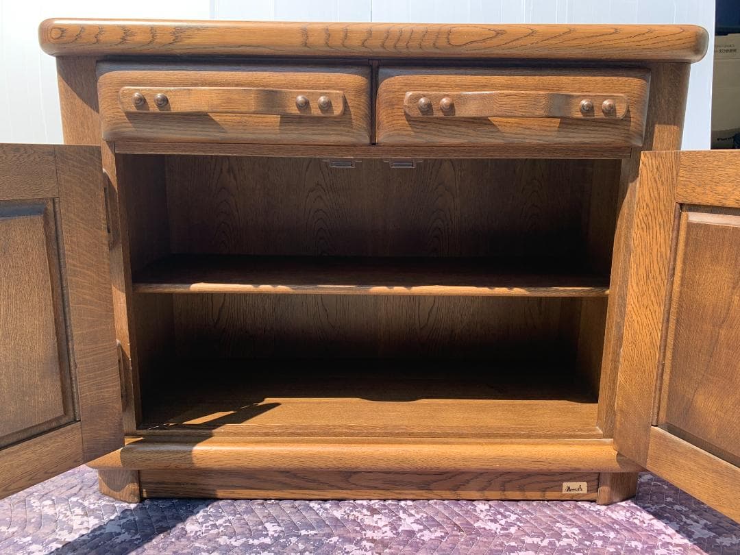 Molis 河本家具工業　木製　サイドボード　チェスト　カントリー調 レトロ