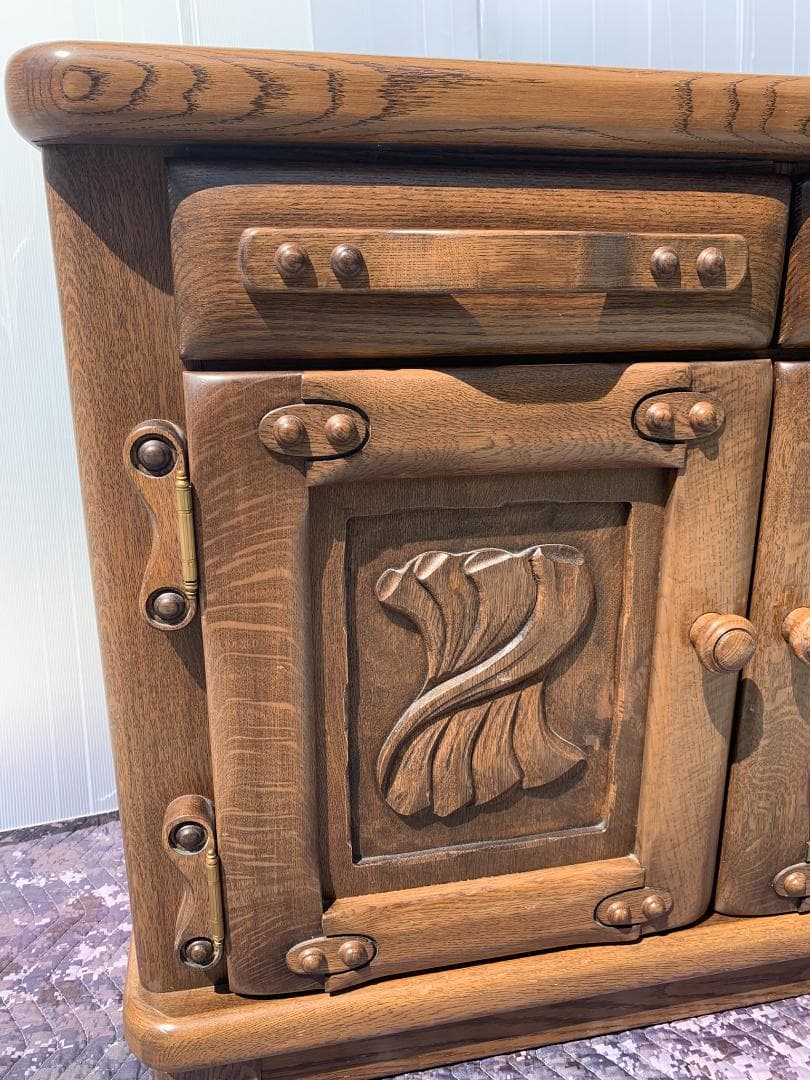 Molis 河本家具工業　木製　サイドボード　チェスト　カントリー調 レトロ