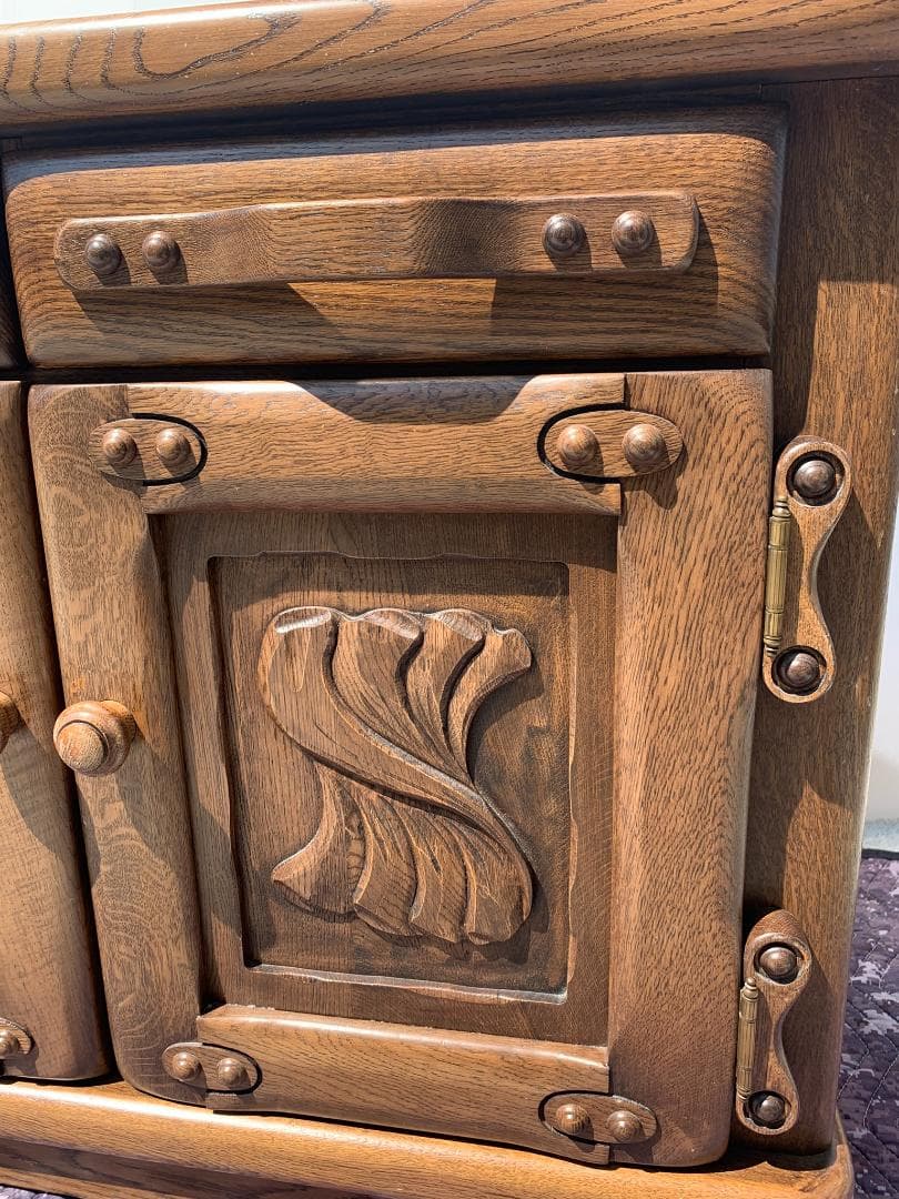 Molis 河本家具工業　木製　サイドボード　チェスト　カントリー調 レトロ