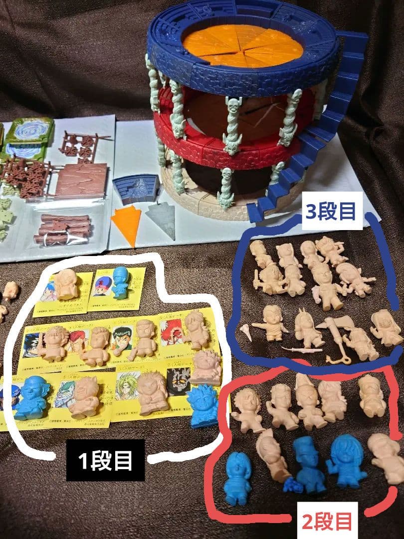 【投げ売り価格】幽遊白書 武術会3段コンプ 人形50体超 他 チョコスナック