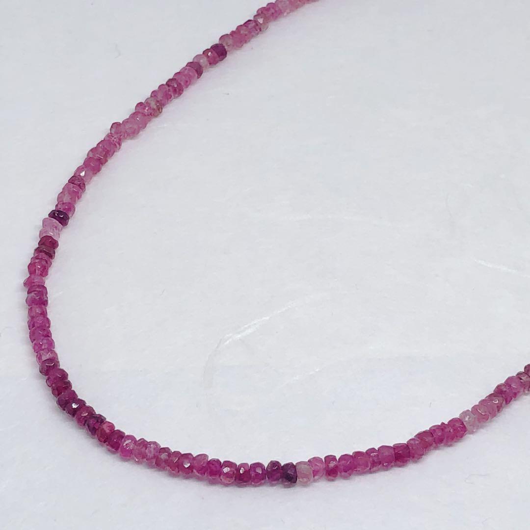 AAAトルマリンドーナツ3mmネックレス40cストレス軽減　女子力向上