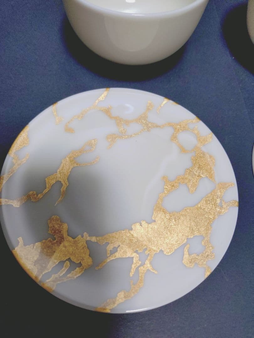 値下げ【新品】箔一 RS marble カップ&ソーサー<2個>